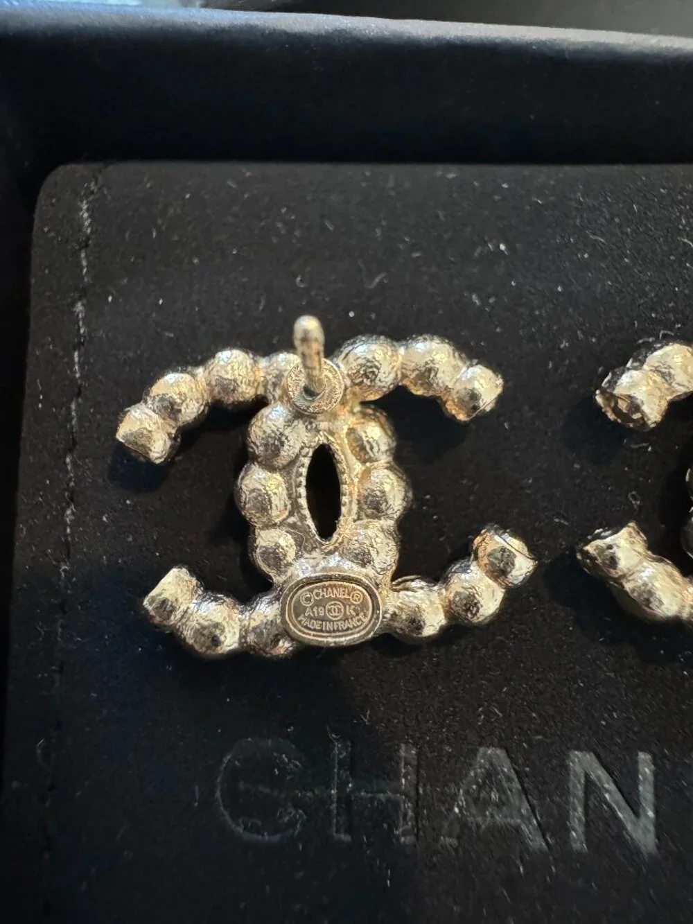 Chanel Classic CC Pearl Earrings - Authentic Statement Piece